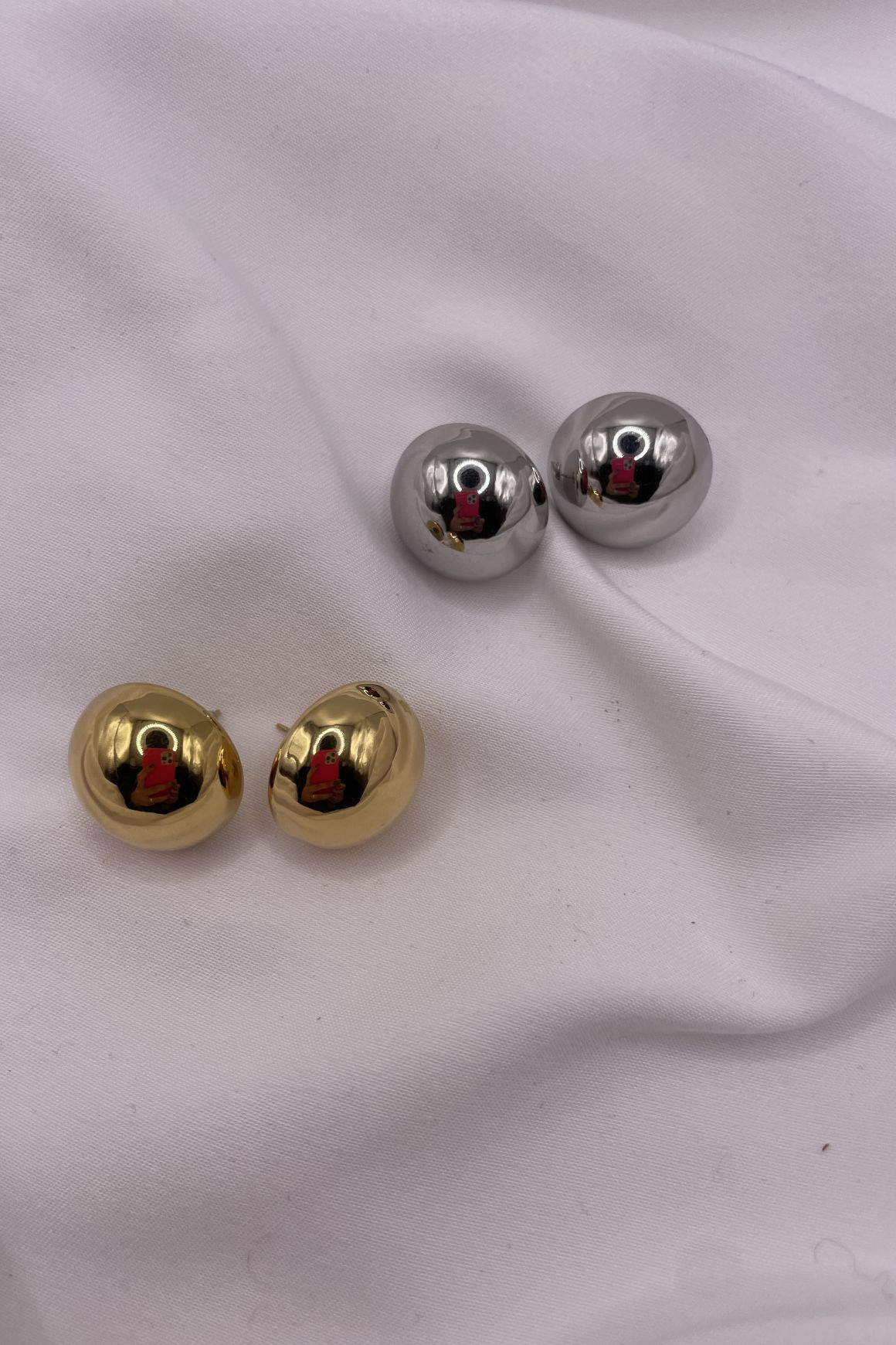 Orecchini A Bottone In Argento Sterling 925 Con Lapislazzuli - Oro Scintillante Retrò - Eleganti Donna